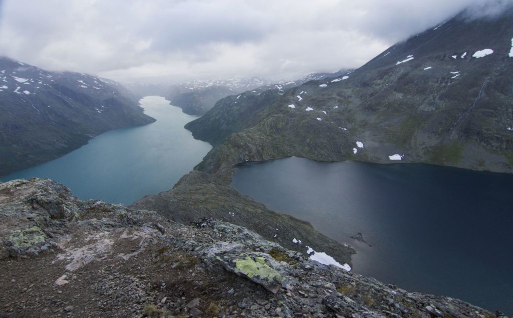 Hiking the Besseggen ridge in Norway