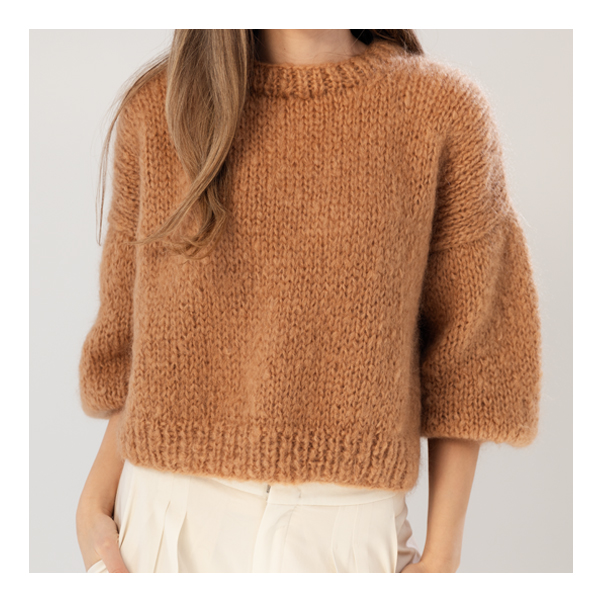 Chunky Mohair Sweater - Camel