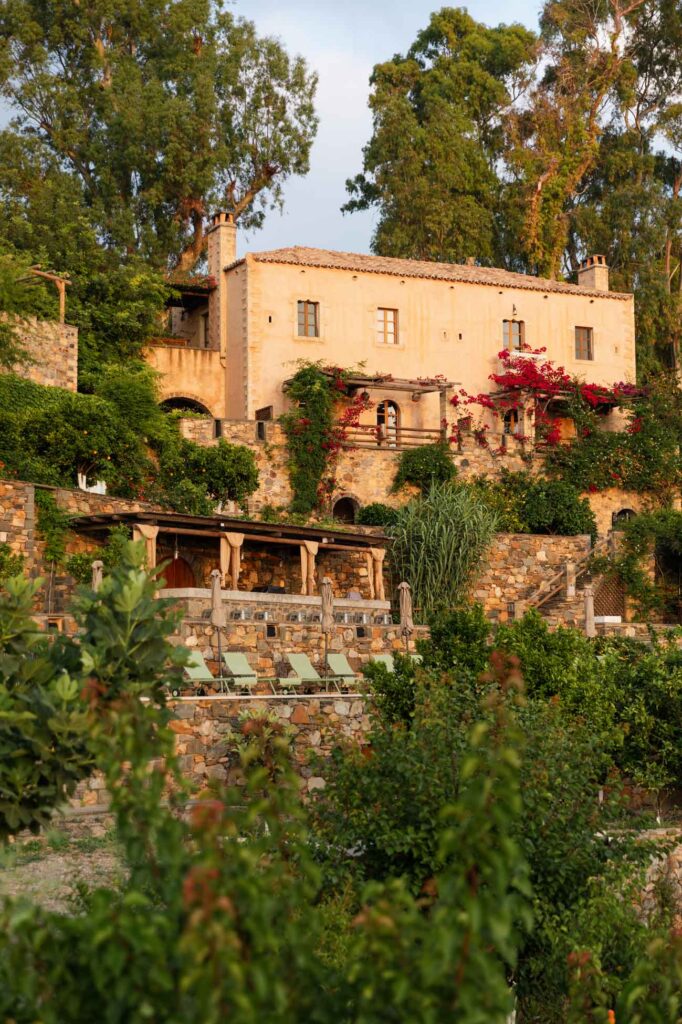 The yard of Kinsterna Hotel, Monemvasia