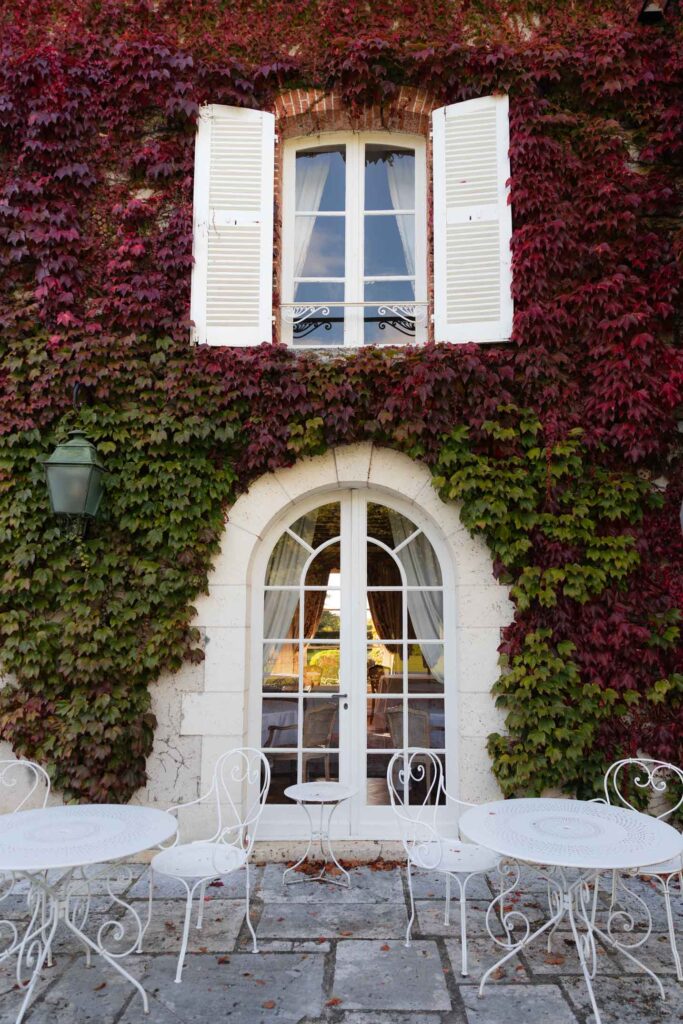 Autumn foliage at Domaine Les Hauts De Loire, Loire Valley