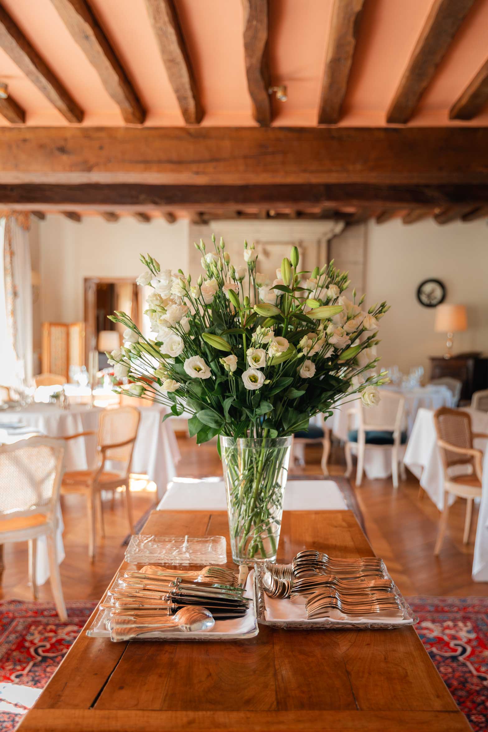Dining at Domaine Les Hauts De Loire, Loire Valley